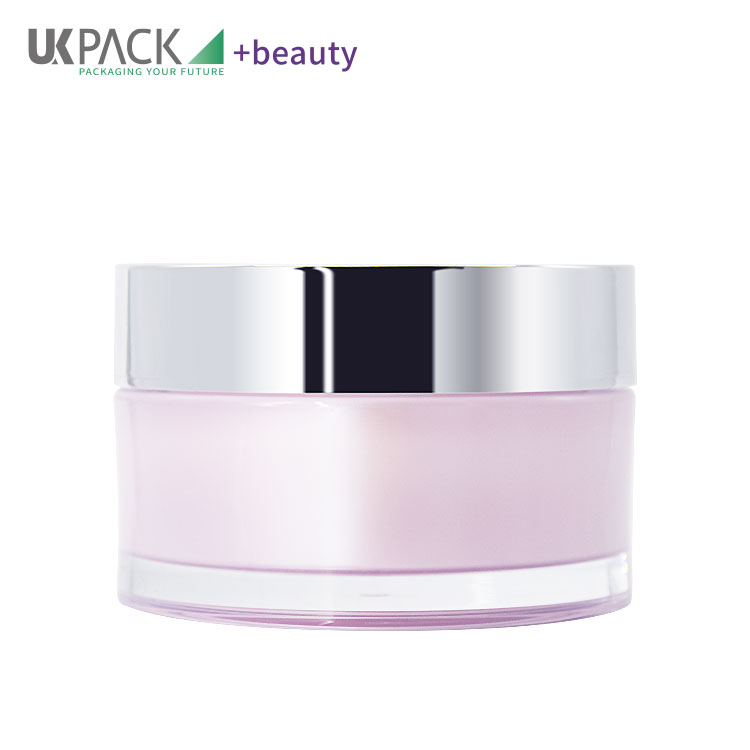 100g Customized Color and Customized Logo Round Acrylic Cream Jar cream,eye cream,mask Skin care packaging UKC03