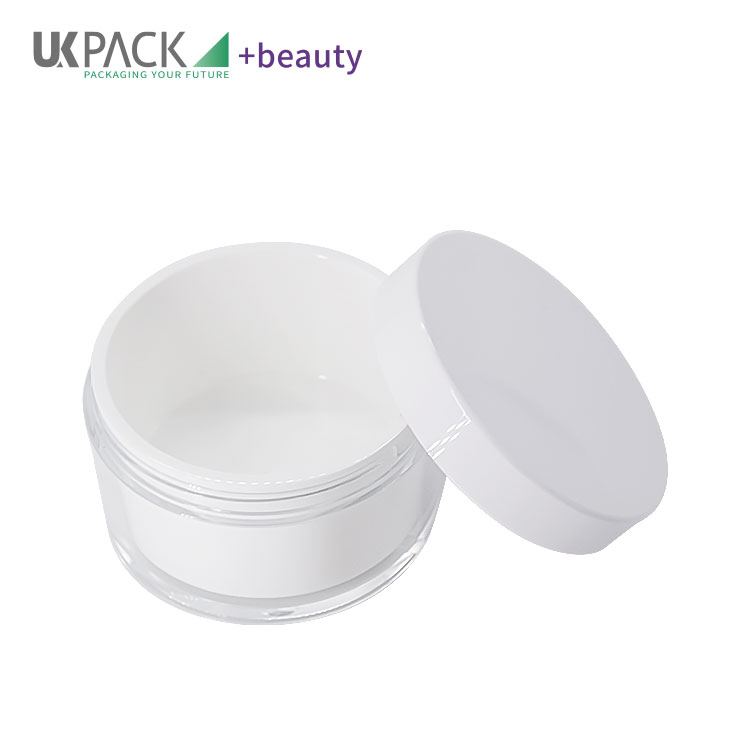 Refillable Plastic Cream Jar With Aluminum Foil Sealing Clear 50ml 100ml 200ml
