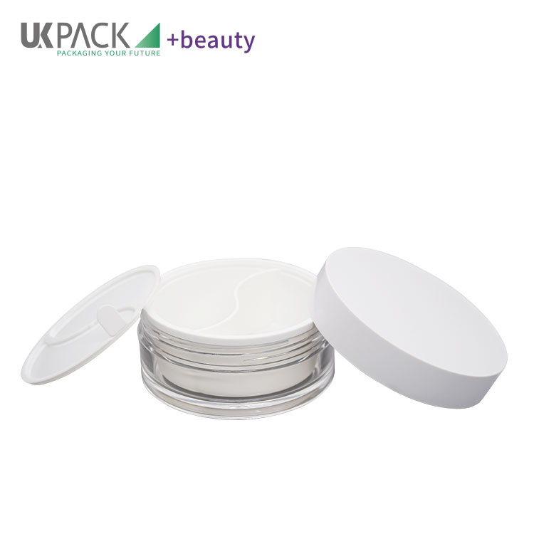 50g+50g Customized Color And Customized Logo 2 Parts Cream Jar Cosmeic Packaging Face Cream Container UKC35
