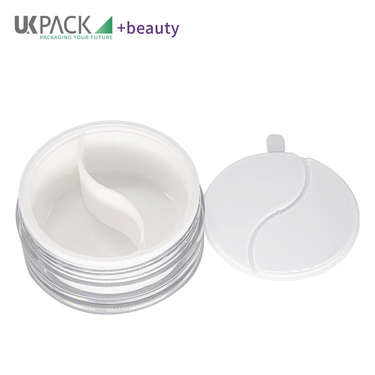 50g+50g Customized Color And Customized Logo 2 Parts Cream Jar Cosmeic Packaging Face Cream Container UKC35