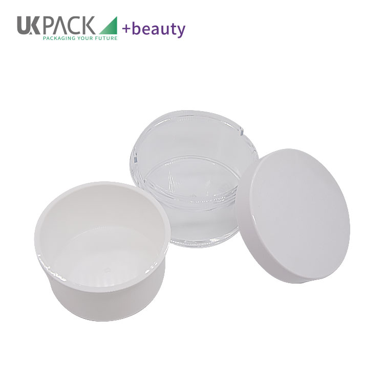 Refillable Plastic Cream Jar With Aluminum Foil Sealing Clear 50ml 100ml 200ml