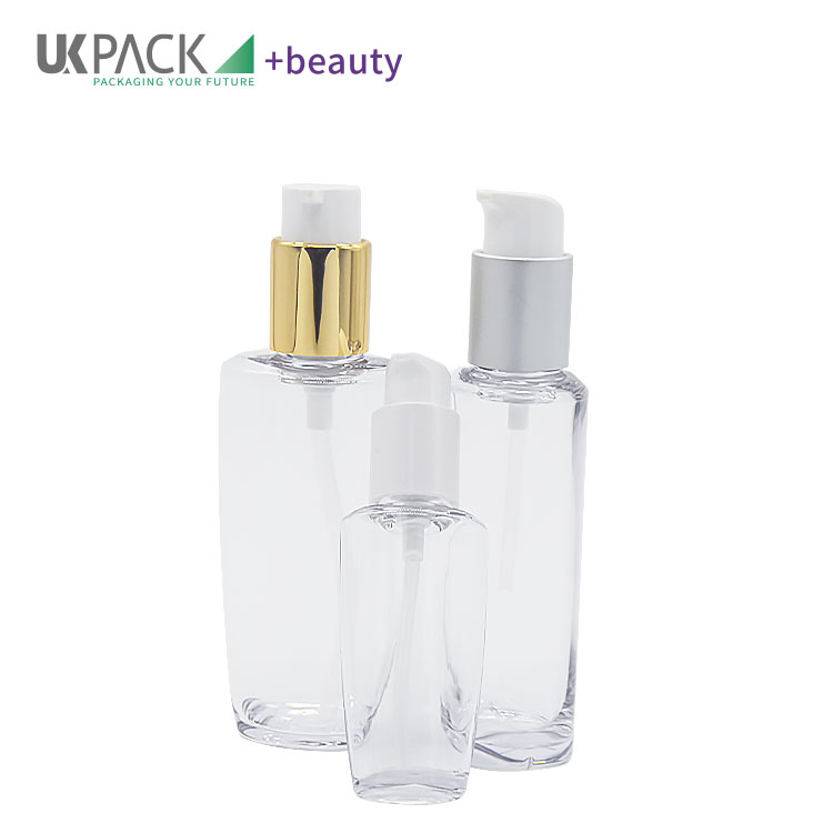PETG 30ml 100ml Transparent Lotion Bottle Face Cream Makeup Cleansing