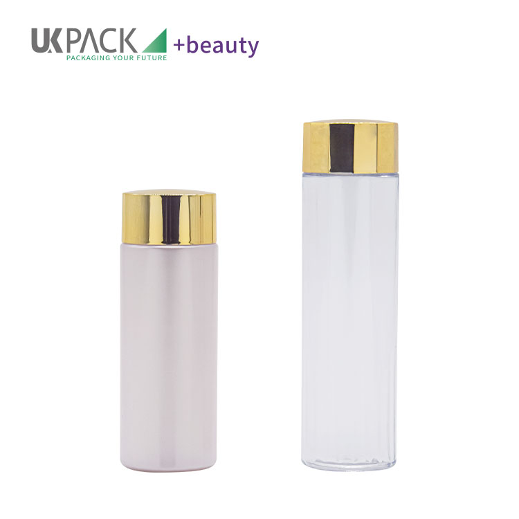 125ml 170ml Screw Cap PET Lotion Bottle For Makeup Remover Cosmetic Cleanser