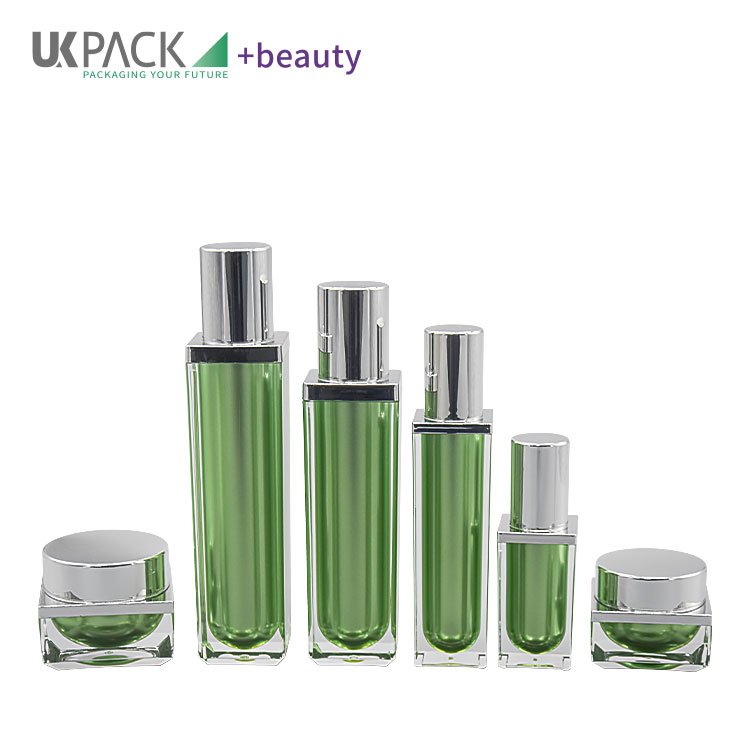 Luxury Acrylic Cosmetic Packaging Family Set Cream Jar 30g 50g Lotion Bottle 30ml 60ml 100ml