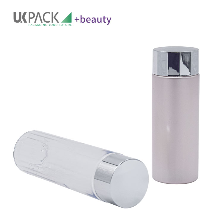 125ml 170ml Screw Cap PET Lotion Bottle For Makeup Remover Cosmetic Cleanser