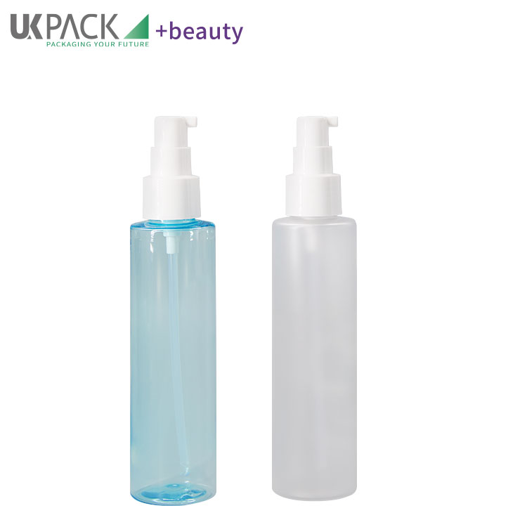 ABS Cap Blue 150ml Makeup Remover Pump Bottle Facial Cleansing Oil Bottle