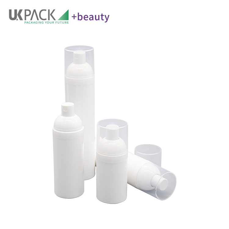 Color White PP Od 36mm Airless Pump Spray Bottle Vacuum 30ml 50ml 75ml 100ml
