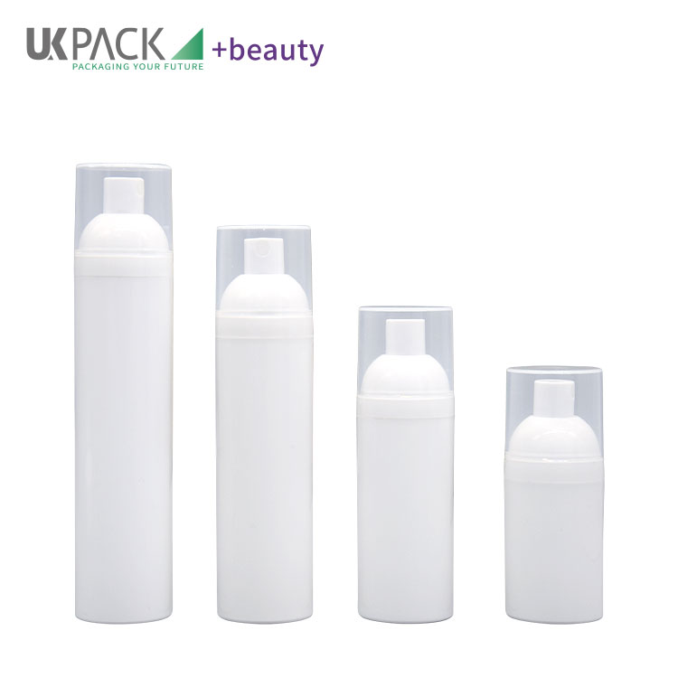 Color White PP Od 36mm Airless Pump Spray Bottle Vacuum 30ml 50ml 75ml 100ml