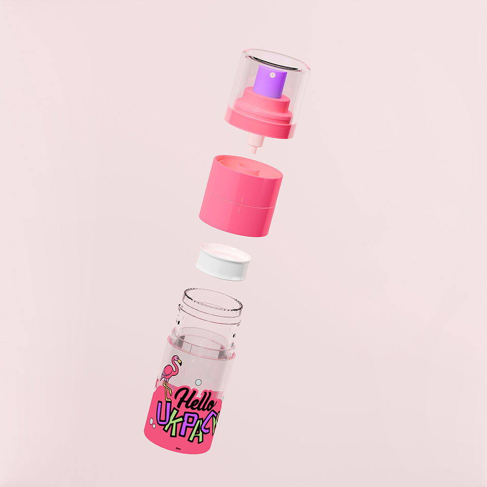 30ml/50m Airless Fine Mist Sprayer  DUO-Mixed PET Replaceable Airless Bottle  UKA84a