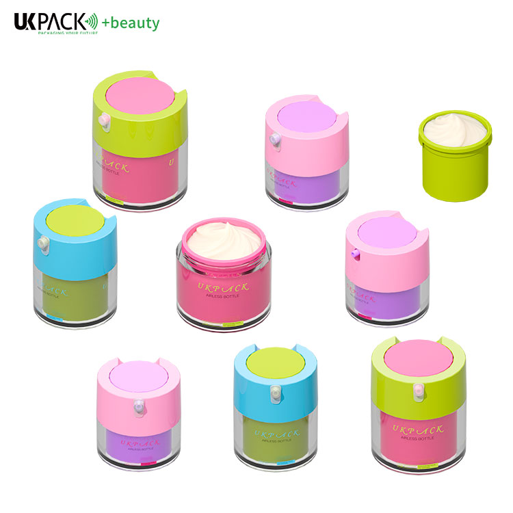 15g/30g/50g  MS/PMMA/AS/ABS Airless Jar Skincare Cosmetic Jar Cream packaging