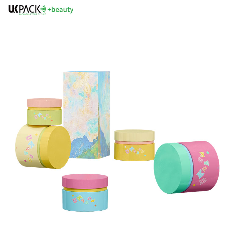 100g/200g Customized Color And Logo Jar Cream Face Cream Container Skin Care Packaging UKC71