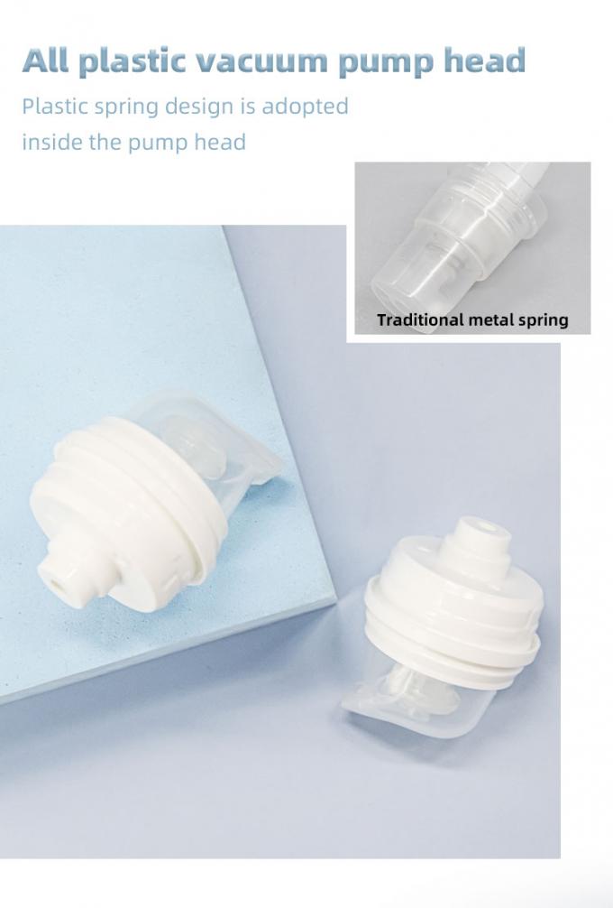 Round allplasticPp Airless Pump Bottle 15ml 30ml 50mlMono airless pump bottle dispenser 2