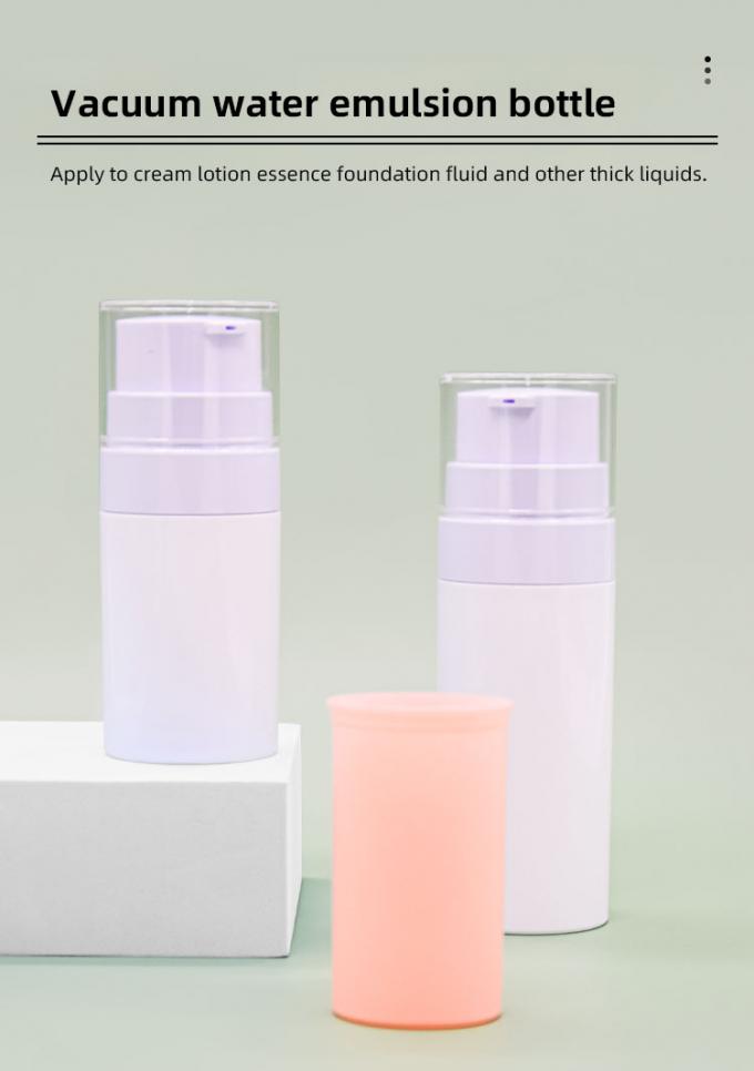 Acrylic Airless Bottle Refillable Screen Printing 30ml And 50ml 0