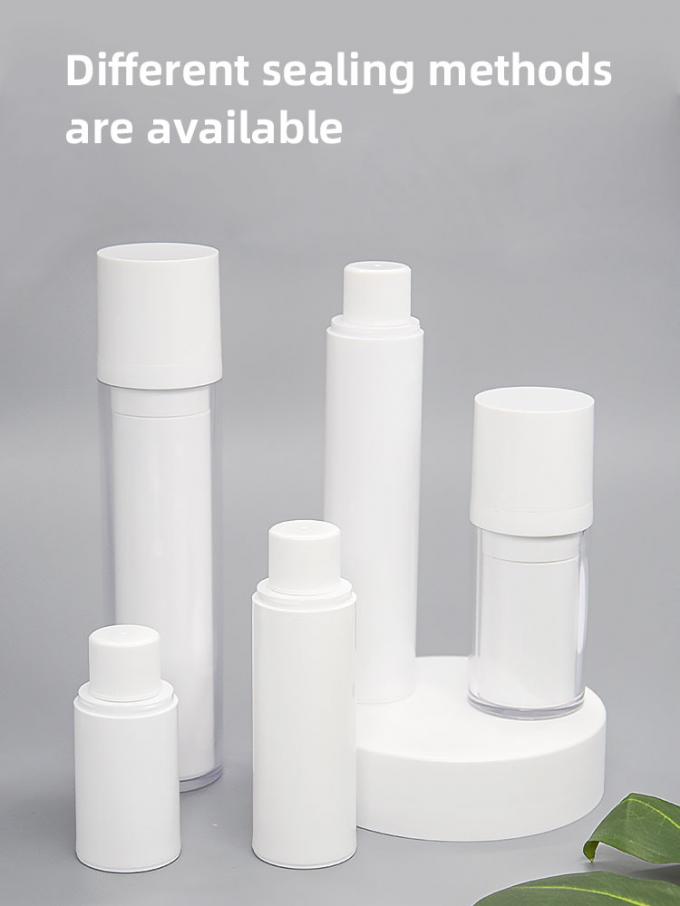 15ml 30ml 50ml Airless Bottle Refillable System Round Shape 1