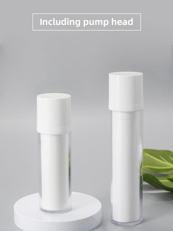 15ml 30ml 50ml Airless Bottle Refillable System Round Shape 7