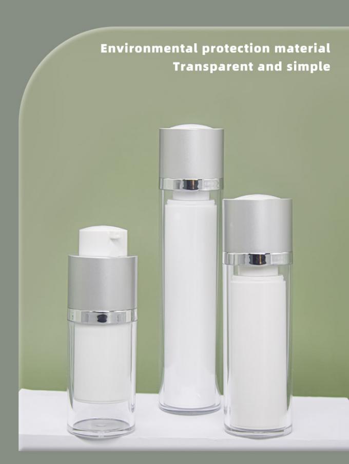 15ml 30ml 50ml Acrylic Airless Bottle Round Rotating Lift Type 5