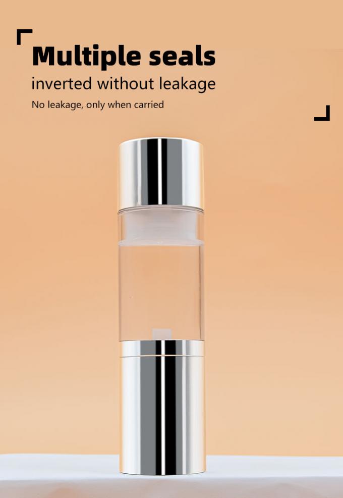 AS Aluminum Airless Pump Bottles 15ml 30ml 50ml 80ml 100ml 120ml 4