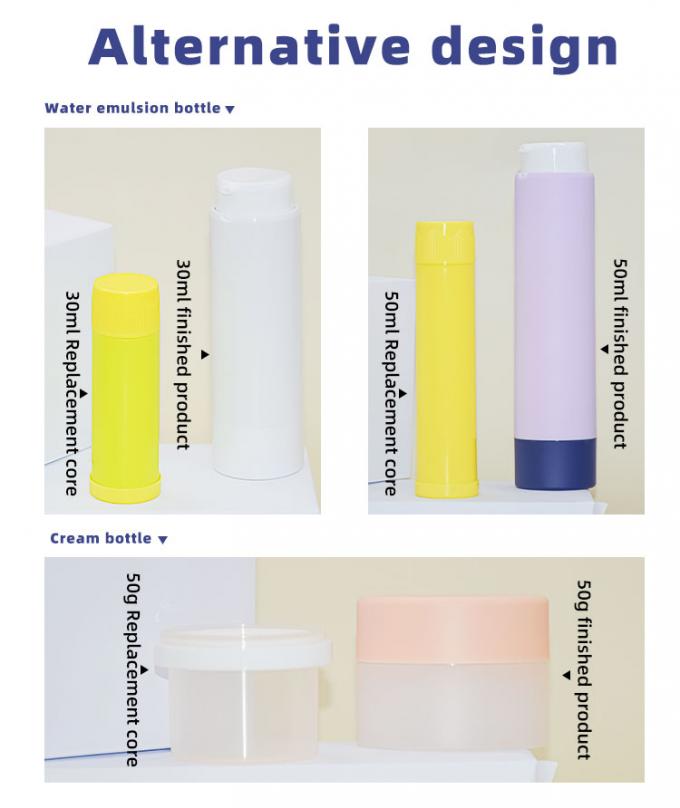 PP Rotary Refillable Airless Pump Bottles 30ml For Cosmetic 2