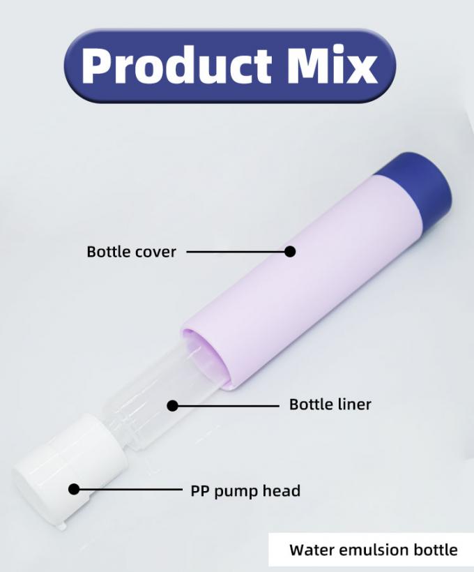 PP Rotary Refillable Airless Pump Bottles 30ml For Cosmetic 4
