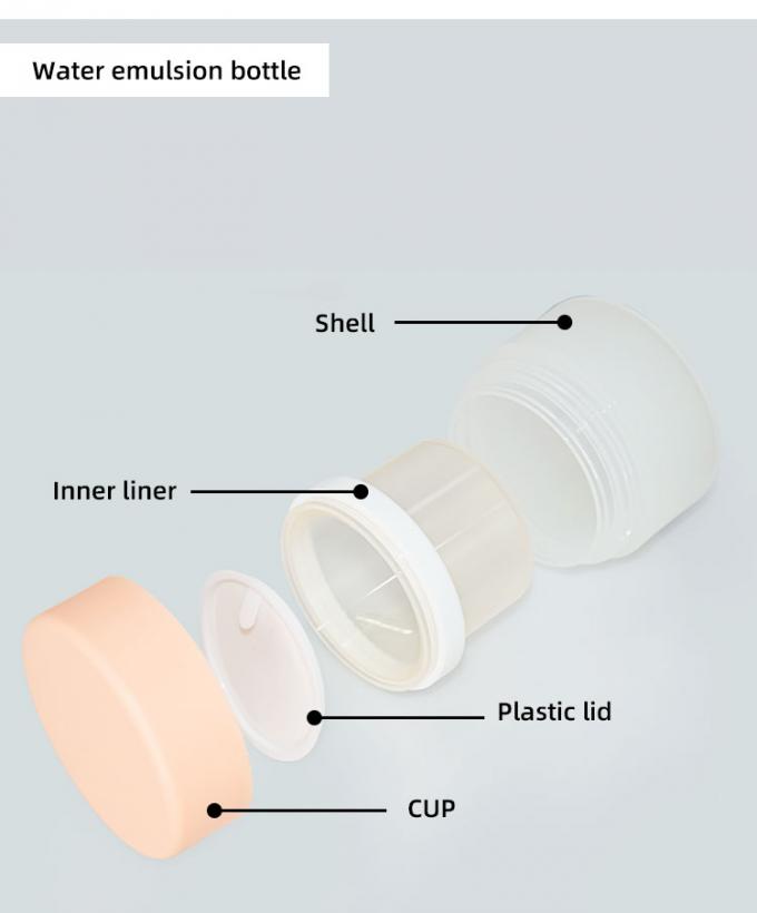 PP Rotary Refillable Airless Pump Bottles 30ml For Cosmetic 5