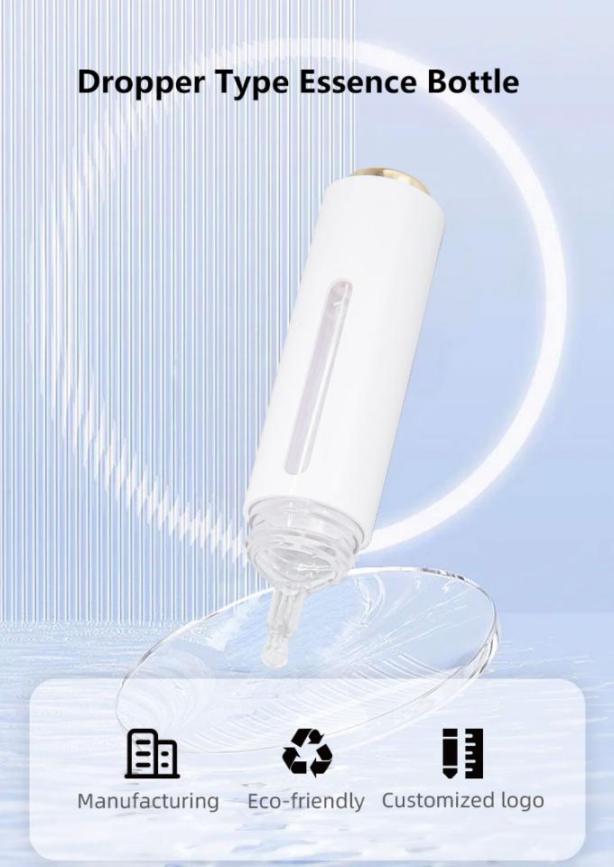 Empty CBD Cosmetic Pump Bottle 15ml With Plastic Push Button 0