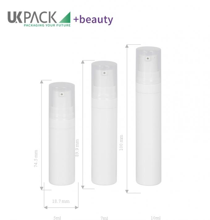PP airless bottle Cosmetic small sample packaging 5ml 8ml 10ml 15ml 1