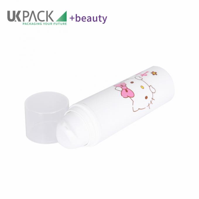 Round PP airless bottle 15ml 30ml 50ml cosmetic pump bottles 2