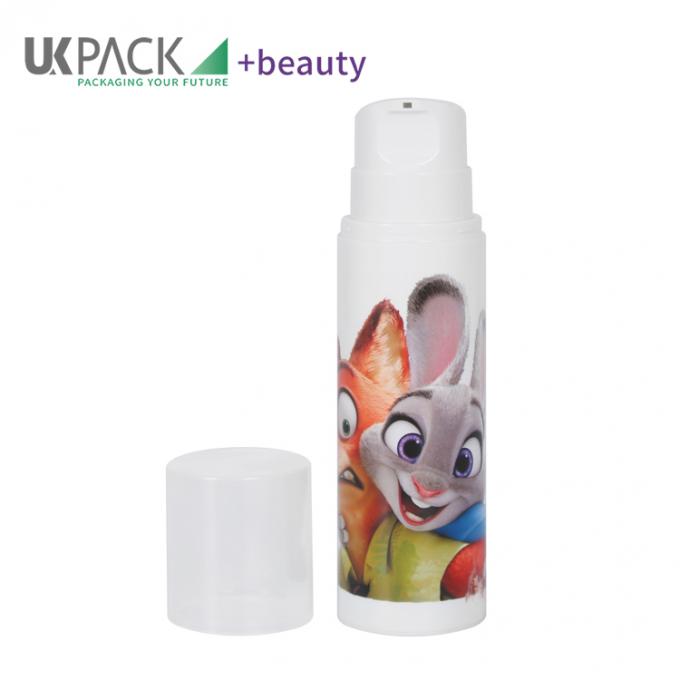 30%-100% PPPCR material Ailess bottle 150ml 200ml 250ml Round hair care airless pump packaging 1
