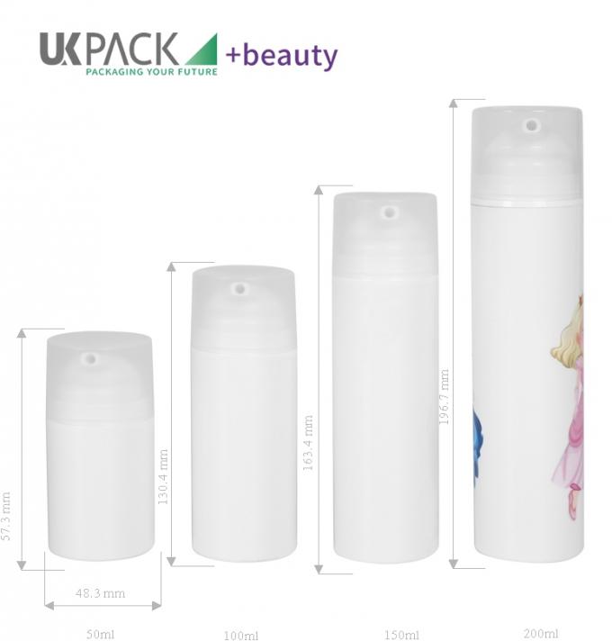 100% PCR PP Airless Bottle packaging for cosmetics 30ml 50ml 75ml 100ml 120ml 150ml 200ml 0