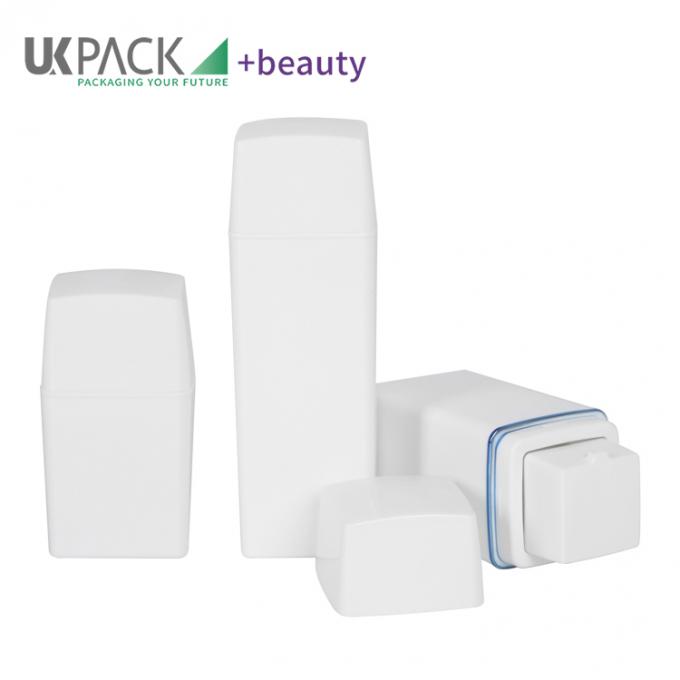 PP Square Airless Pump Bottles15ml 30ml 50mlCosmetics packaging dispenserPump Bottles 1