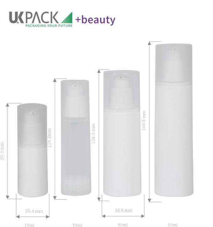 Matte Frost PP Airless Pump Bottle 15ml30ml 60ml 80ml 100ml Cosmetic airless Dispenser pump bottle 0