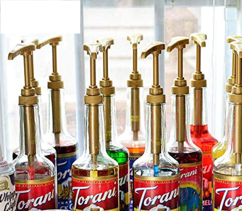 28-400 Gold Black Food Grade Syrup Pump Dispenser 5ml 8ml 10ml 2