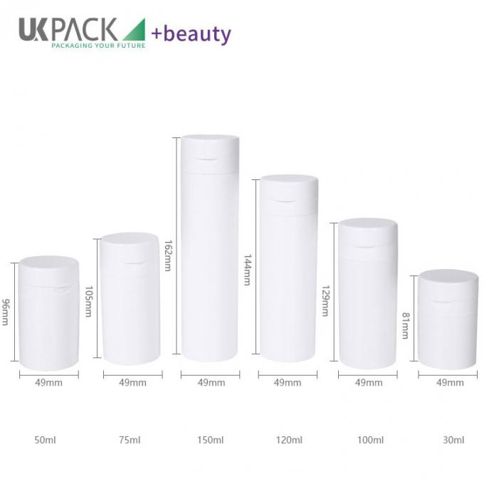 Flip Top Cosmetic Airless Pump Bottles 150ml Personal Care Packaging 0