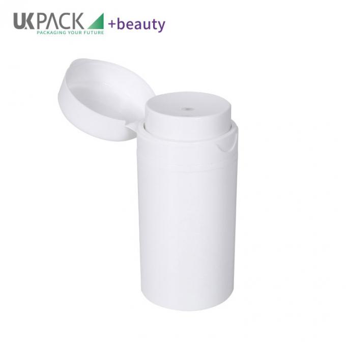 Flip Top Cosmetic Airless Pump Bottles 150ml Personal Care Packaging 1