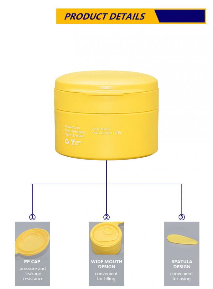 Flip top cap cream jarFresh-Locked Cream Jar80g 100g 200g Cosmetic matte packaging jar bottle 3