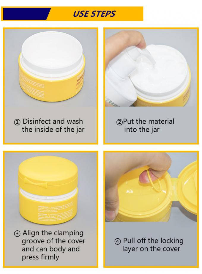 Flip top cap cream jarFresh-Locked Cream Jar80g 100g 200g Cosmetic matte packaging jar bottle 4