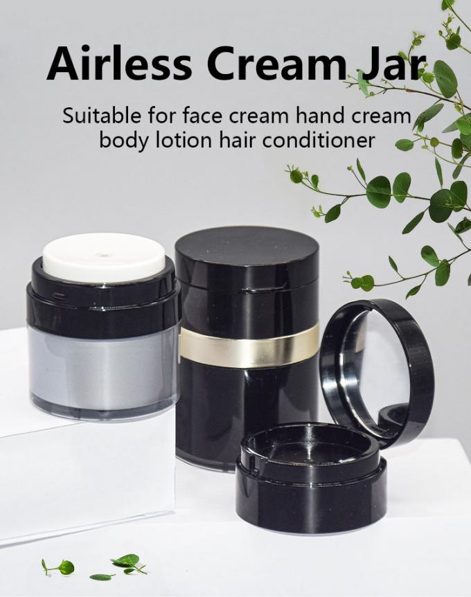 CC Cream Acrylic Airless Jar With Mirror Cosmetic Pump Packaging 1
