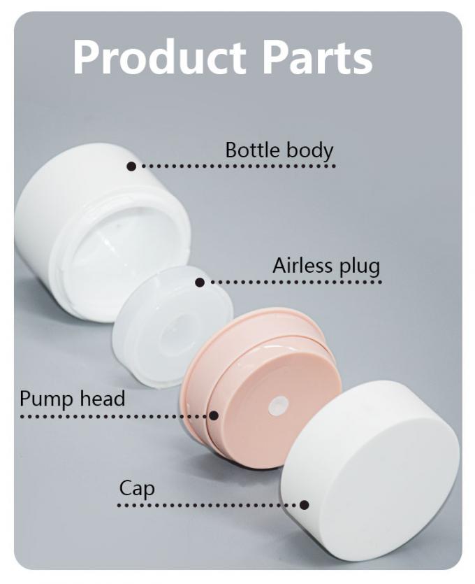 50g Round Skin Care Packaging Acrylic Airless Jar For Baby Products 3