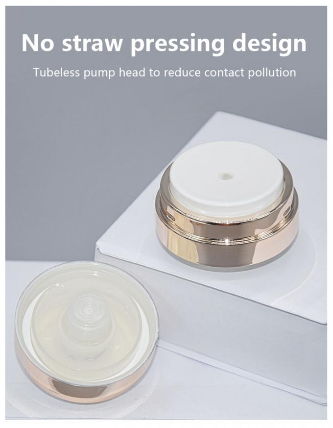 Cosmetic Acrylic Airless Jar Skin Care Packaging 50g 1