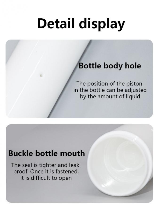 Round Shape PP Airless Bottle Double Ended 15ml 20ml 4
