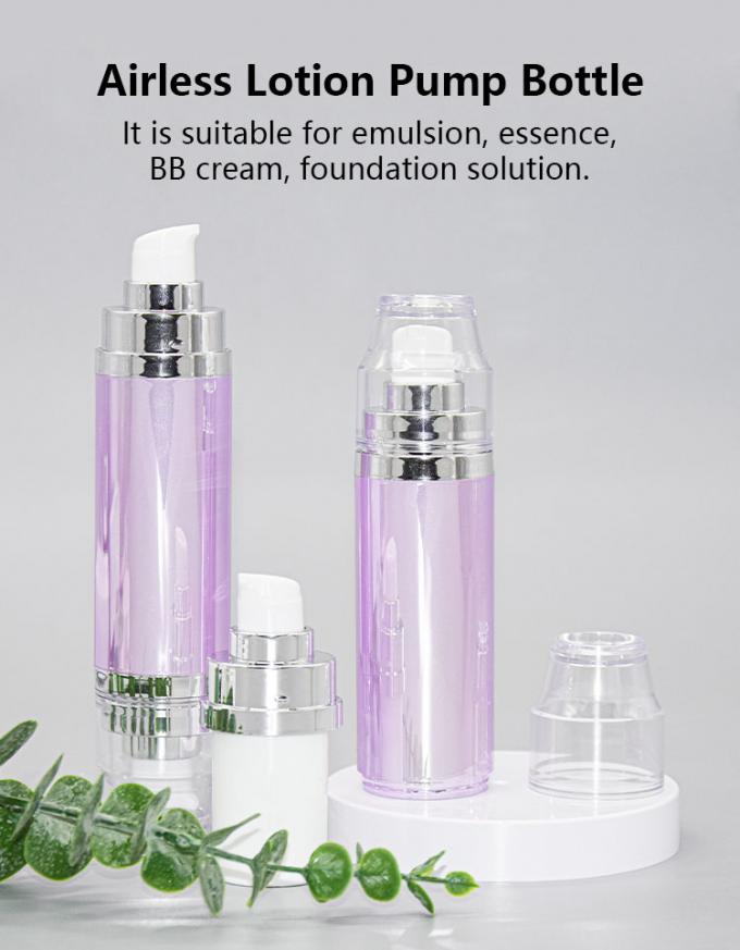 Round AS Airless Bottle Double Ended Cosmetic Packaging 30ML 0