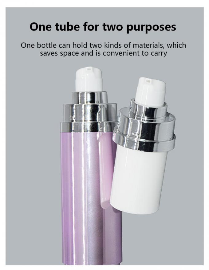 Round AS Airless Bottle Double Ended Cosmetic Packaging 30ML 3