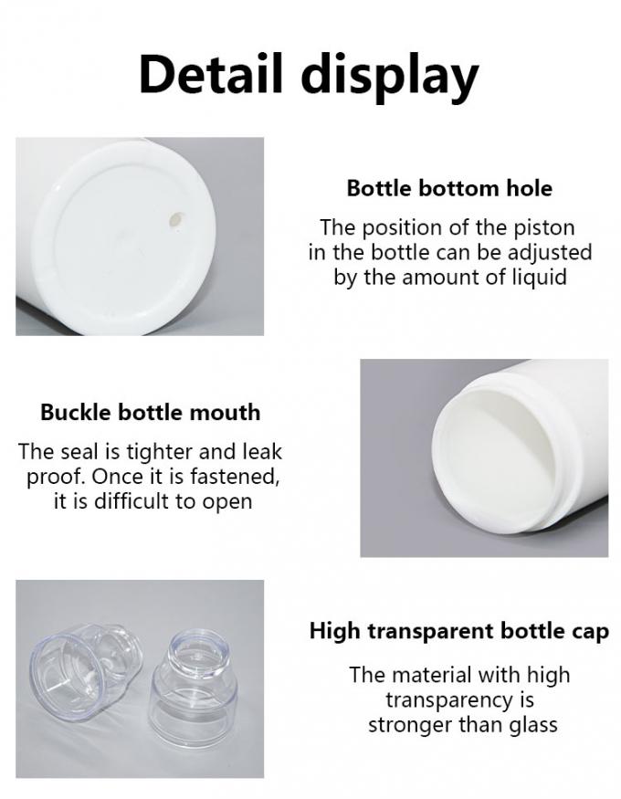 Round AS Airless Bottle Double Ended Cosmetic Packaging 30ML 5
