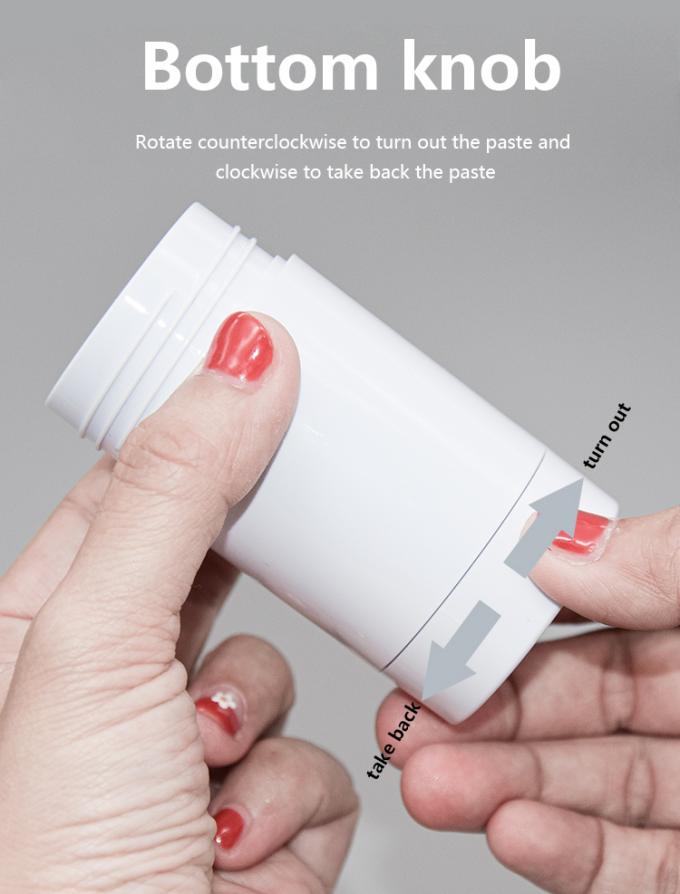 0.2oz - 2.5oz AS Round Clear Deodorant Containers Packaging Tubes 6g 15g 30g 50g 75g 2