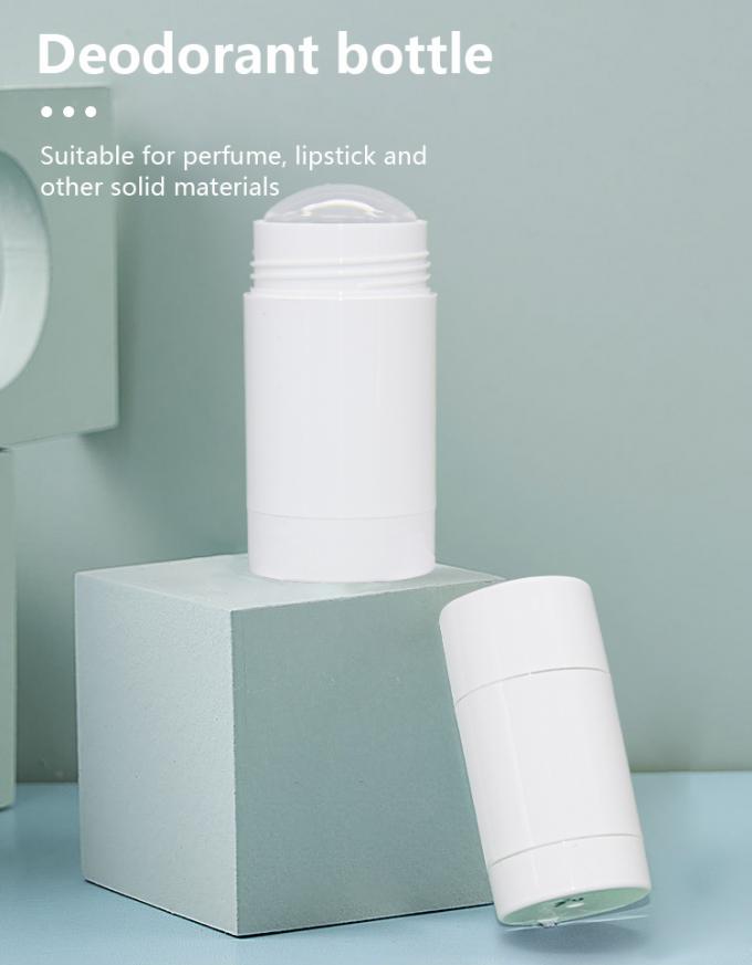 Recyclable Polypropylene Plastic Empty Deodorant Container Twist Up Top Fill 1oz - 3oz 0