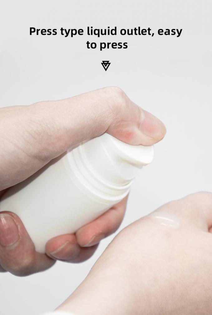 Sustainable Material PP Airless Pump Bottles Packaging 15ml 30ml 50ml 35mm Diameter 5
