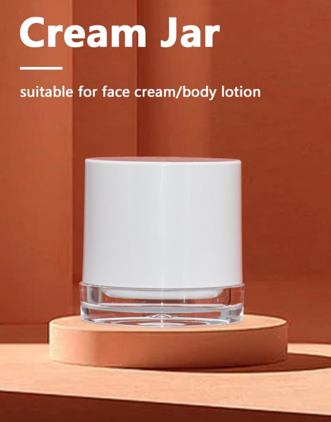 Recyclable Material Face Cream Jar Full Electroplating Process 50g 0