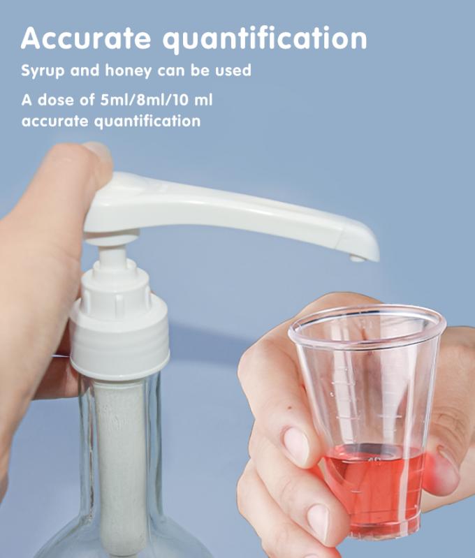 Removable Head All Plastic Syrup Dispenser Pump 31-410 5ml 8ml 10ml 3