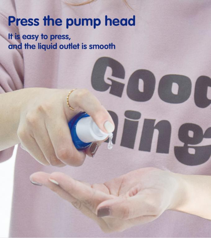 15ml 30ml 50ml Oval Shape Airless Pump Bottles High Transparent PETG Material 2
