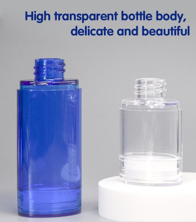 15ml 30ml 50ml Oval Shape Airless Pump Bottles High Transparent PETG Material 4
